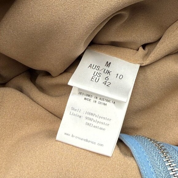 🆕 BRONX & BANCO 🧿 NWOT Dahlia Floral Gown, Baby Blue Multi Maxi - Sz M US 6 - Picture 15 of 15